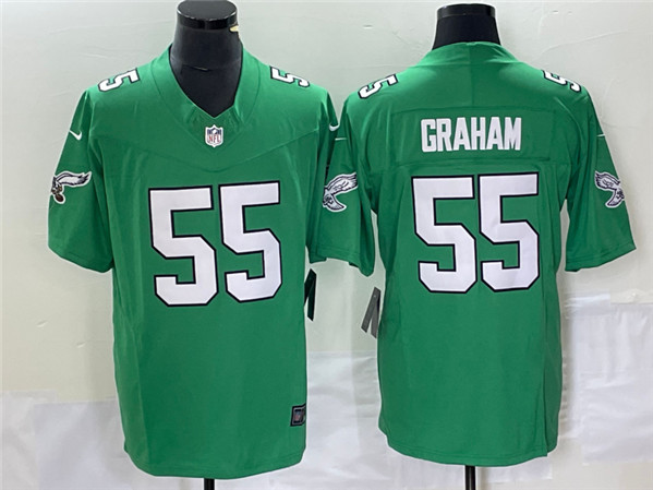 Men's Philadelphia Eagles #55 Brandon Graham Green 2023 F.U.S.E. Vapor Untouchable Stitched Football Jersey